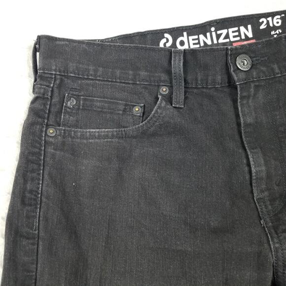 Denizen from Levis Jeans Mens 32x30 Black 216 Skinny Stretch Denim 5-Pocket - Picture 3 of 14
